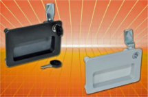 New recessed pull handle with integral latch/lock from Elesa